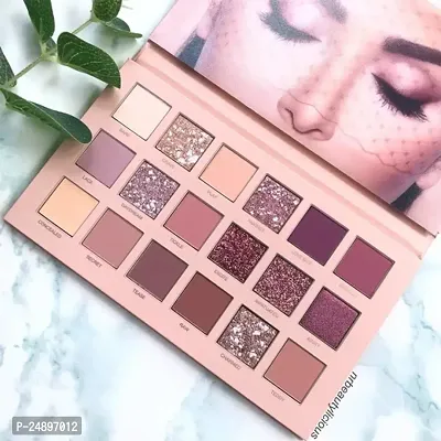 MANISLAP 24 Colors Combo Matte Shimmer Eye Shadow Palette Eye Shadow Rose Gold + Nude 36 g-thumb4