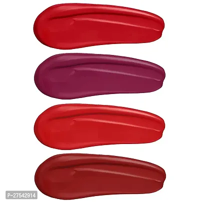 MANISLAP Combo of H36 RED Maroon Matte Me Lipstick Combo Offer , Lipstick and kajal , Long Stay , Water Proof-thumb2