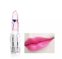 MANISLAP Flower Lip Enhancing Transparent Color Change Gelly Lipstick Long Wearing, Waterproof Smudge proof Lipstick (Pack of 1) 10 gm-thumb2