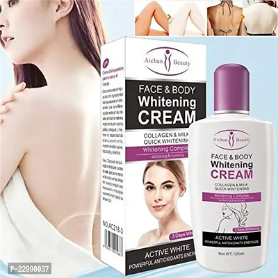 Face and body whitening cream collagenand milk-thumb3
