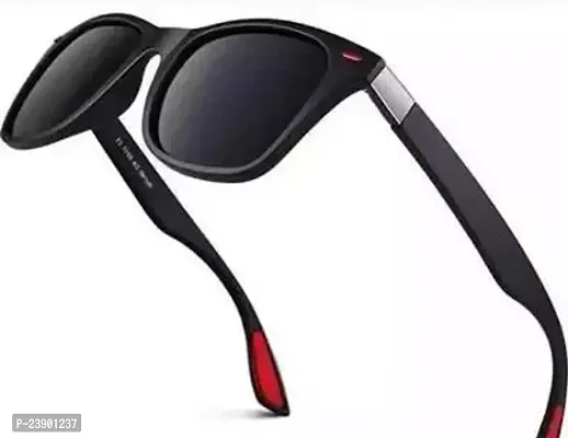 Fabulous Black Plastic Oval Sunglasses For Men Pack Of 1-thumb0