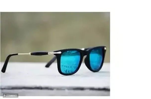 Fabulous Blue Plastic Oval Sunglasses For Men Pack Of 1-thumb0