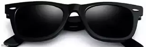 Fabulous Black Plastic Oval Sunglasses For Men Pack Of 1-thumb0
