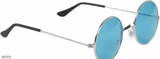 Fabulous Blue Plastic Oval Sunglasses For Men Pack Of 1-thumb0
