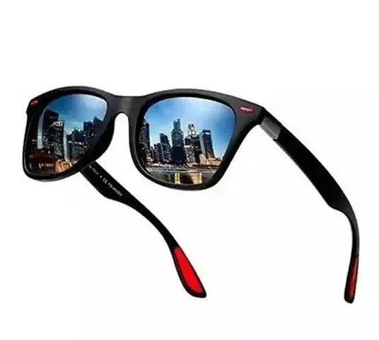 US DESIRE Polarized ATC Material With super choice for Black Lover with Polarized Full Rim Wayfarer Branded Latest and Stylish Sunglasses | Polarized and 100% UV Protected | Men & Women