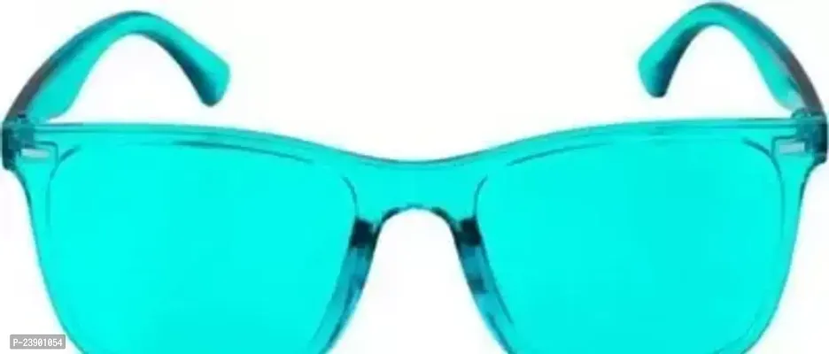 Fabulous Blue Plastic Oval Sunglasses For Men Pack Of 1-thumb0