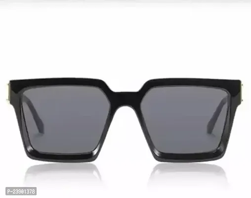 Fabulous Black Plastic Oval Sunglasses For Men Pack Of 1
