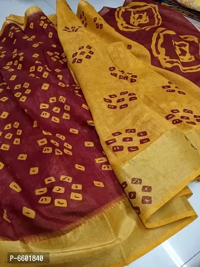 Beautiful Cotton Saree with Blouse piece-thumb0