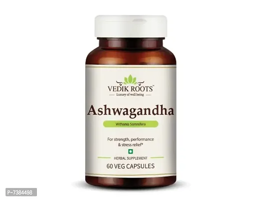 Vedikroots Ashwagandha Capsules 60 Nos.-thumb0