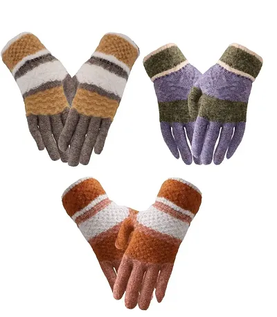 Northern Miles Winter Gloves For Women Pack of 3