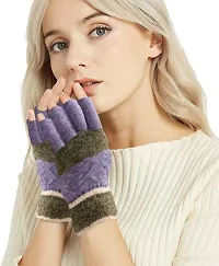 Northern Miles Multicolor Fingerless Winter Gloves For Women Pack of 2-thumb1