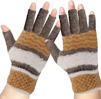 Northern Miles Multicolor Fingerless Winter Gloves For Women Pack of 2-thumb3