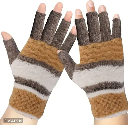 Northern Miles Multicolor Fingerless Winter Gloves For Women Pack of 2-thumb4