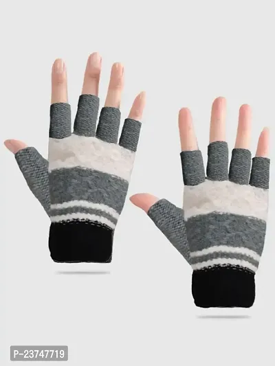 Northern Miles Multicolor Fingerless Winter Gloves For Women Pack of 2-thumb5