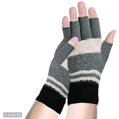 Northern Miles Multicolor Fingerless Winter Gloves For Women Pack of 6-thumb5