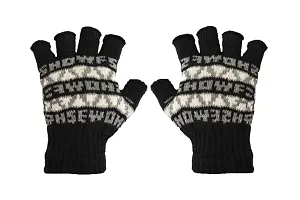 Northern Miles Printed Fingerless Winter Gloves For Women Pack of 1-thumb1