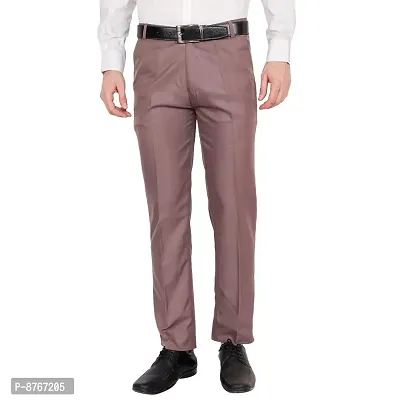 ROCKSY Men's Relaxed Fit Formal Trousers-thumb0