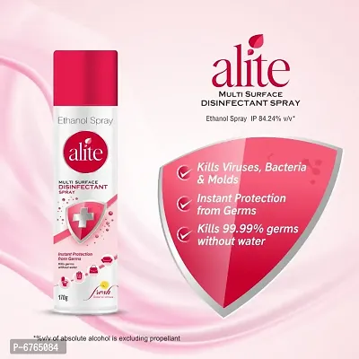 Alite Multi Surface Disinfectant Spray For Killing Bacteria  Viruses (170g Each Pack of 2)-thumb3