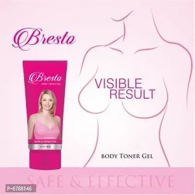Bresto Body Toner Gel 50gm each (Pack of 2) - Womenrsquo;s Breast Cream for Develops, Tightens, and Reshapes the Curves Helps to Gain Growth.-thumb3
