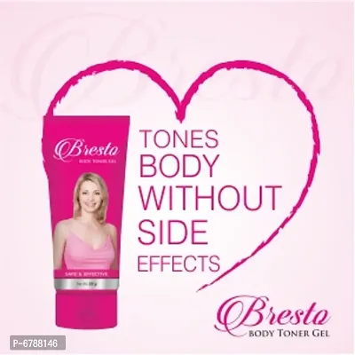 Bresto Body Toner Gel 50gm each (Pack of 2) - Womenrsquo;s Breast Cream for Develops, Tightens, and Reshapes the Curves Helps to Gain Growth.-thumb4