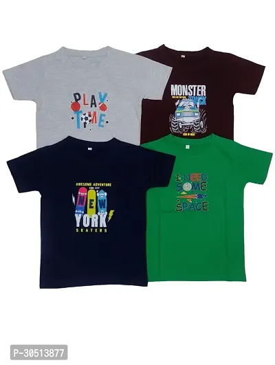 Kids Cotton Printed Tshirt combo 4