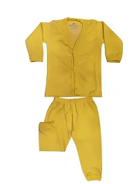 U-Light? Thermal Night Suit - Full Sleeves, Printed, Collared Neck, Winter Wear for Girls, Boys (3-6 Months, Combo)-thumb2