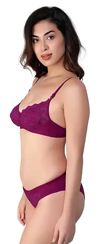 U-Light? Jhilmil Bridal Bra and Panty Set for Women | Lingerie Set for Women | Beautiful Combo of Lingerie Set-thumb3