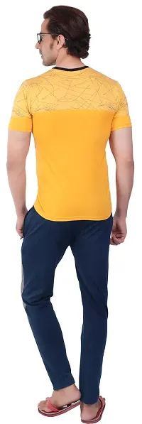 U-LIGHT RITIK Trackpant for Men Navy Melange (M Size)-thumb2