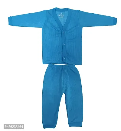 U-Light? Thermal Night Suit - Full Sleeves, Printed, Collared Neck, Winter Wear for Girls, Boys-thumb2