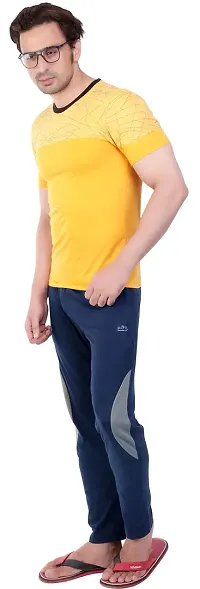 U-LIGHT RITIK Trackpant for Men Navy Melange (3XL Size)-thumb1