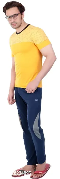 U-LIGHT RITIK Trackpant for Men Navy Melange (3XL Size)-thumb2