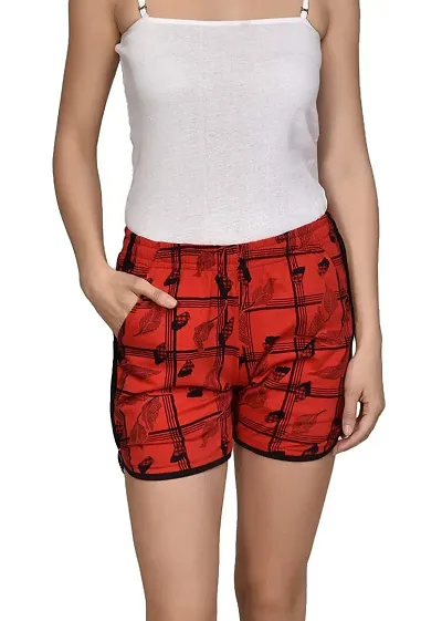 U-Light? Women's Cotton Printed Shorts | Lounge Shorts | Night wear Shorts for Daily use