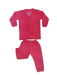 U-Light? Thermal Night Suit - Full Sleeves, Printed, Collared Neck, Winter Wear for Girls, Boys (3-6 Months, Combo)-thumb3