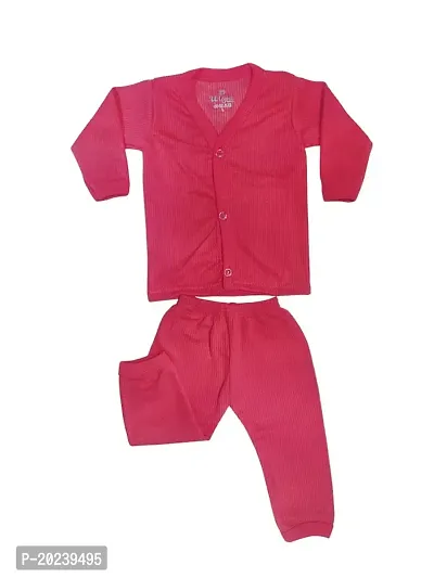 U-Light? Thermal Night Suit - Full Sleeves, Printed, Collared Neck, Winter Wear for Girls, Boys (3-6 Months, Combo)-thumb4