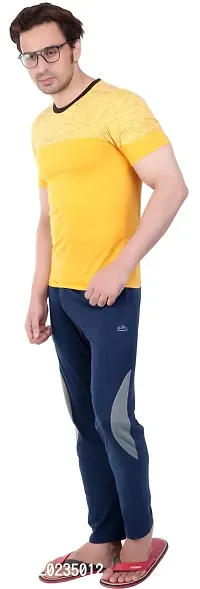 U-LIGHT RITIK Trackpant for Men Navy Melange (M Size)-thumb2