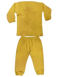 U-Light? Thermal Night Suit - Full Sleeves, Printed, Collared Neck, Winter Wear for Girls, Boys-thumb2