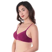 U-Light? Women's Cotton Lightly Padded Wire Free Premium Bra-thumb2