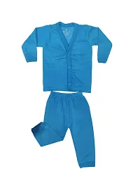 U-Light? Thermal Night Suit - Full Sleeves, Printed, Collared Neck, Winter Wear for Girls, Boys (3-6 Months, Combo)-thumb1