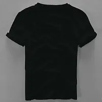 BS Fashion Men Printed Round Neck T-Shirt (Small, Black)-thumb2