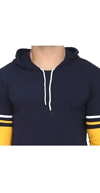 Classic Cotton Blend Solid Hoodie Sweatshirts for Men-thumb4