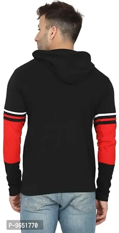 Classic Cotton Blend Solid Hoodie Sweatshirts for Men-thumb4