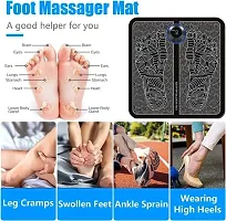 Foot Massager Pain Relief,Electric EMS Massage Machine Mat Rechargeable Portable Folding Automatic with 8 Mode/19 Intensity for Legs Massager  (Black)-thumb4