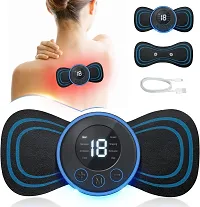 Foot Massager Pain Relief,Electric EMS Massage Machine Mat Rechargeable Portable Folding Automatic with 8 Mode/19 Intensity for Legs Massager  (Black)-thumb1