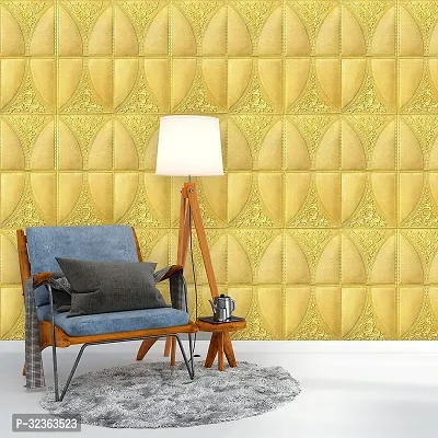 Self Adhesive Gold Wallpaper for Home 70x70 Pack of 5