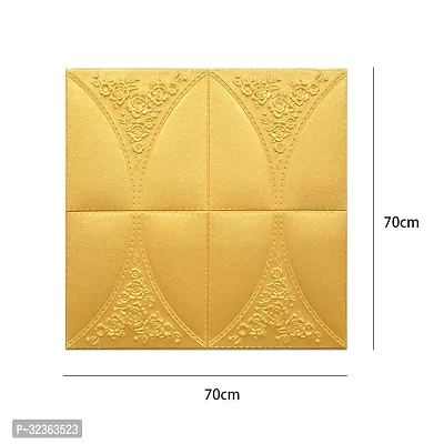 Self Adhesive Gold Wallpaper for Home 70x70 Pack of 5-thumb2