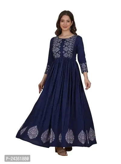Buy DRESSAR Women A-Line Printed Long Dress Online In India At Discounted  Prices