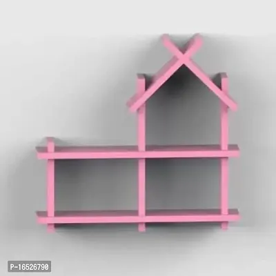 Hut Shaped Shelves Wood Carver Lodge House Shaped Shelfs Wall Mounted Wooden Shelve Hut Display / Storage Unit Kids Room Shelf-thumb2