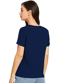 Elegant Cotton Printed Tshirt For Women-thumb1