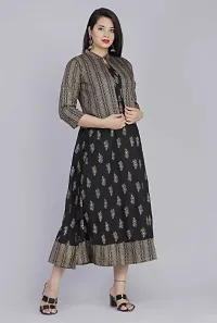 Trendy Rayon Ethnic Gown With Jacket-thumb1