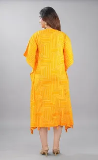 Women Rayon Printed Kaftan Kurta-thumb1